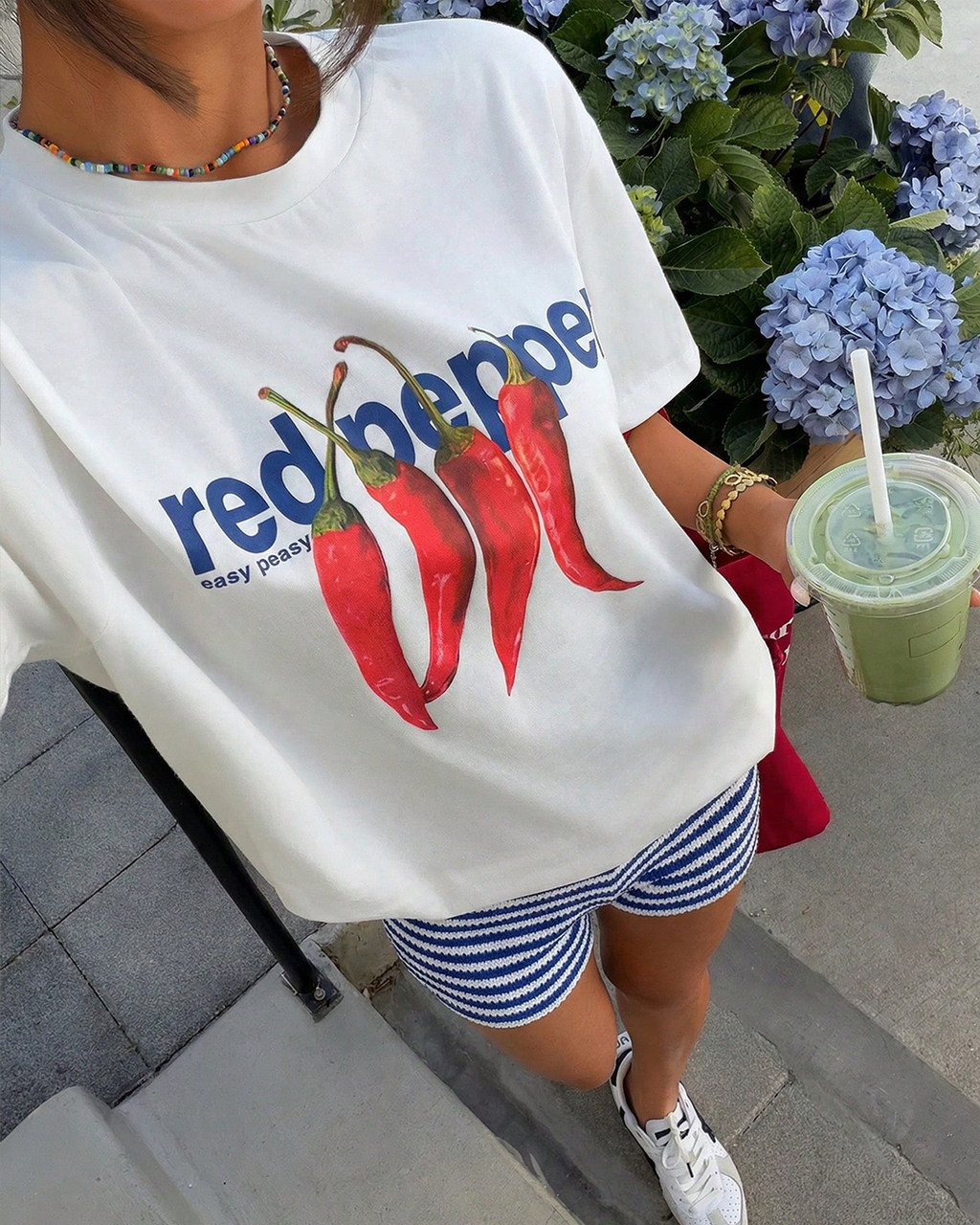 Boundless White Oversized Tee