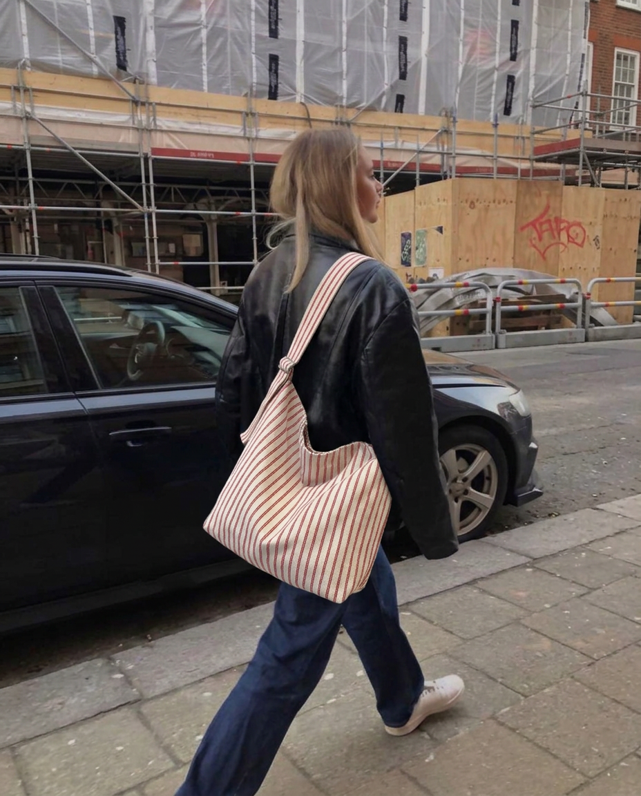 THE IVORY RED TOTE BAG