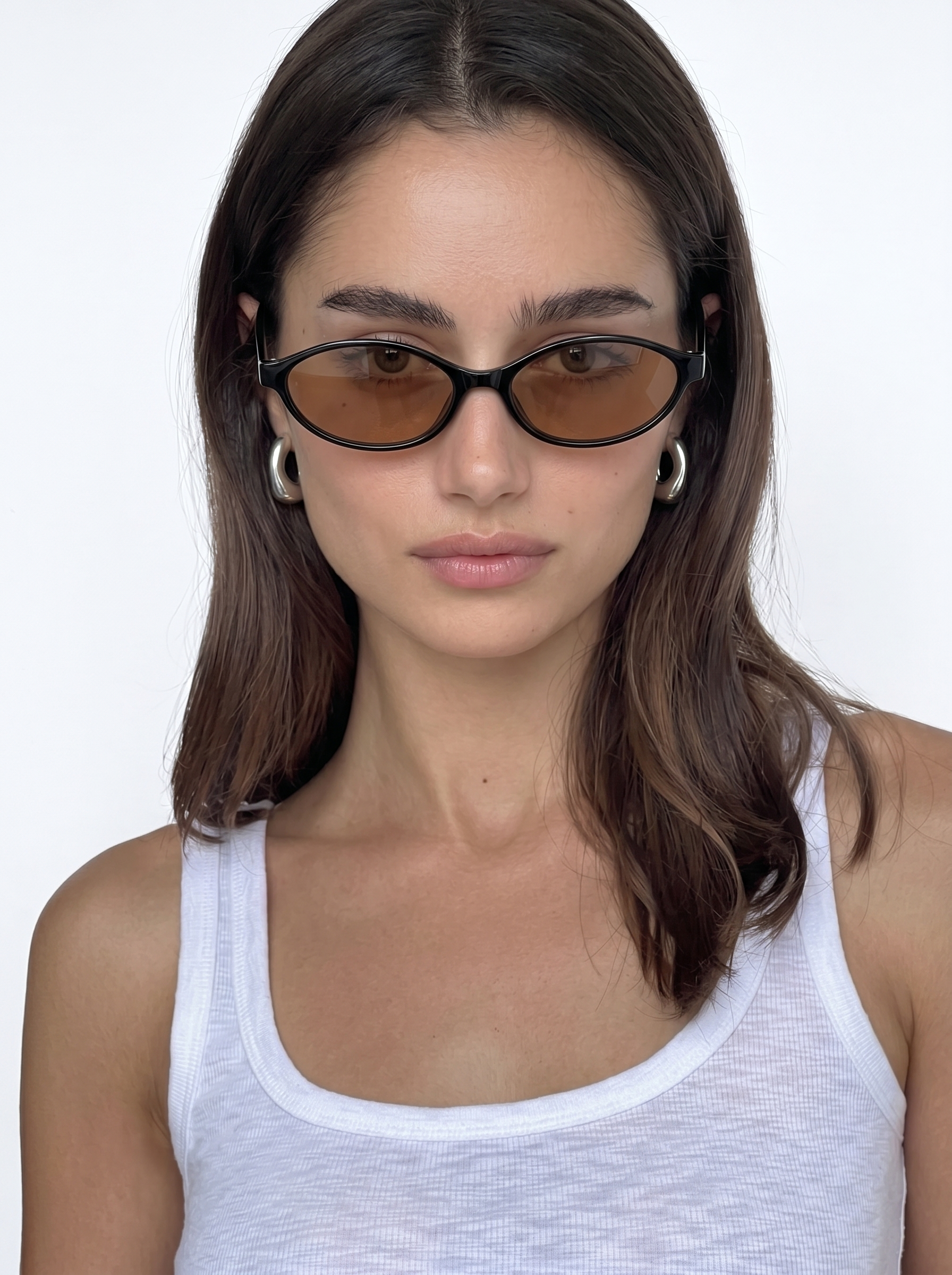 Ellipse Cat Eye - BLACK & BROWN