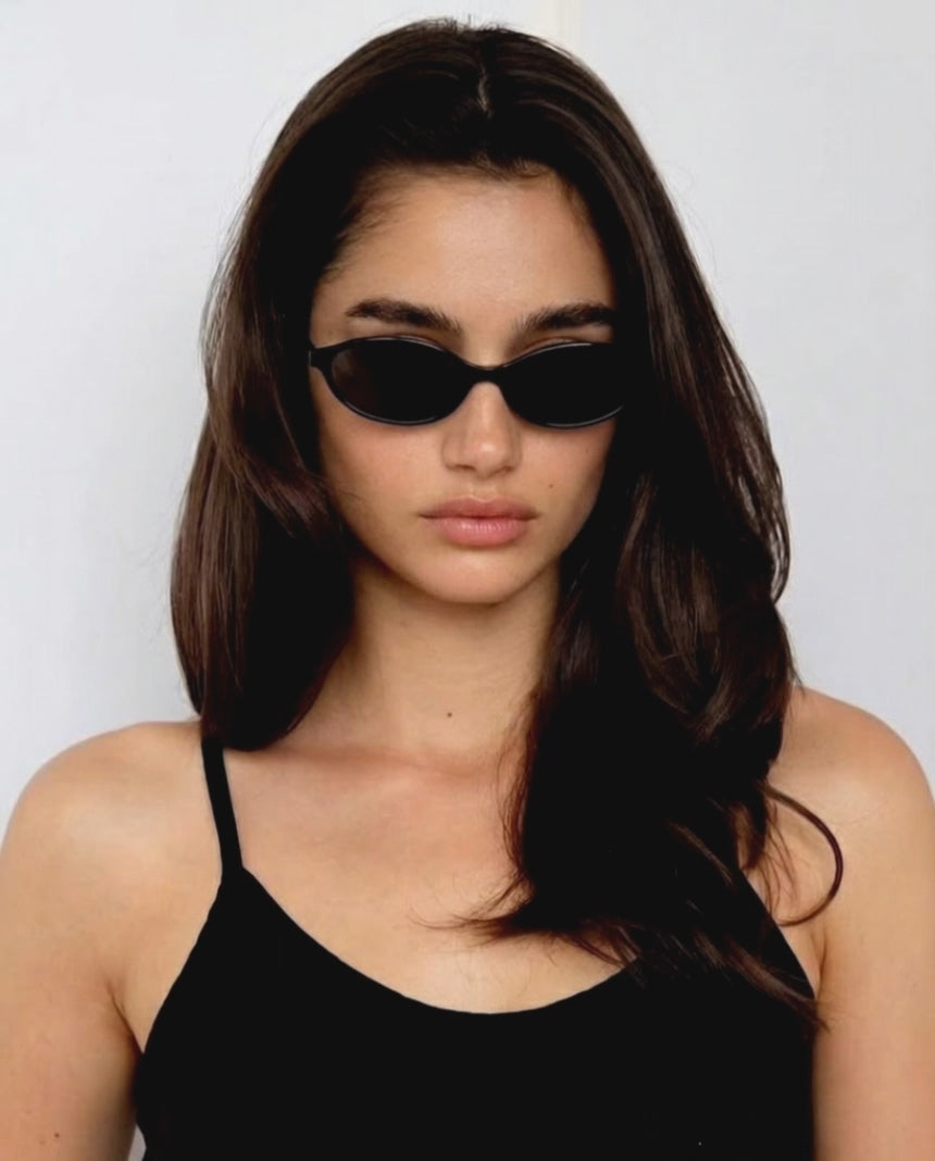 Ellipse Cat Eye - BLACK & BROWN
